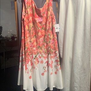 NWT Sleeveless floral dress Size 16